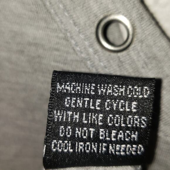 90s Wet Seal riveted long sleeve top women's size small gray wrap bandage - Picture 6 of 9